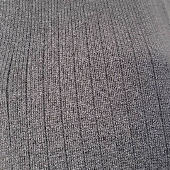 Timberland Sweater Men Large Black Ribbed 1/4 Zip Raglan Sleeve Oversized Baggy - Picture 4 of 8